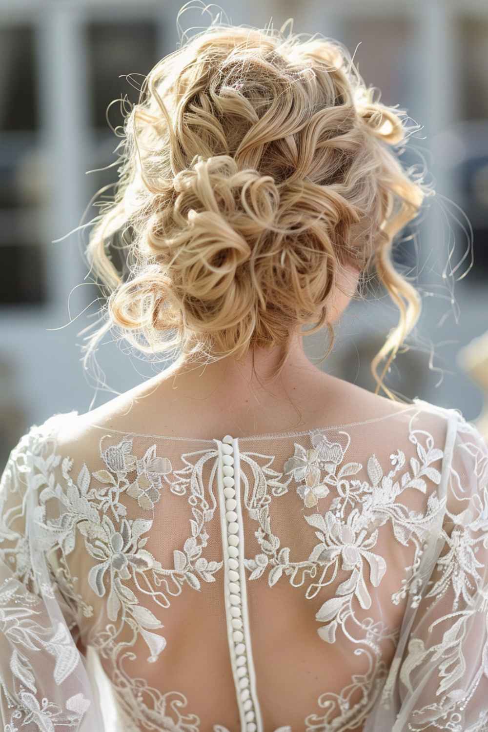 curly hair bridal styles